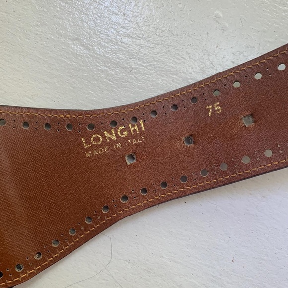 Vintage tooled leather belt with radish design! - Picture 5 of 6